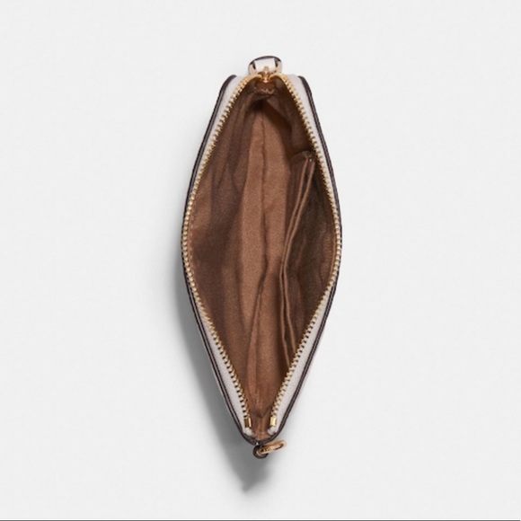 Coach Boxed Corner Zip Wristlet In Signature Leather With Apple & Heart Charms - Picture 4 of 15